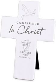 CONFIRMATION CROSS WHITE