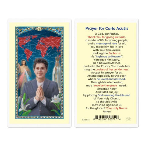 HC- PRAYER FOR SAINT CARLO ACUTIS