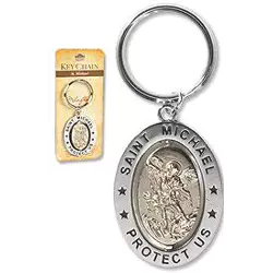 Revolving Keychain: St. Michael