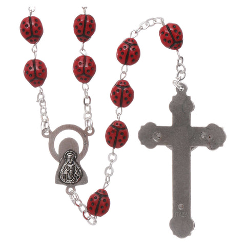 ROSARY LADY BUG 7MM