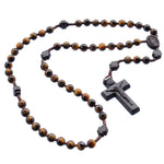 Rosary 6mm Tiger Eye/Jujube Wood