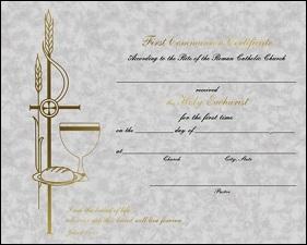 First Communion Parchment