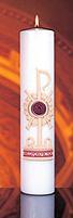 CHRIST CANDLE 14" X 3" HOLY TRINITY