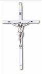 Lucite Crucifix with Silver Corpus 8.5