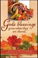 God's blessings grow when they are shared