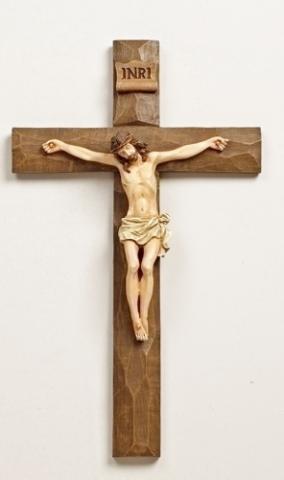 Driftwood Textured Crucifix 8"