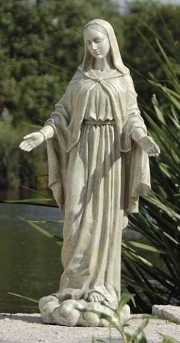 24''H OUR LADY OF GRACE GARDEN STATUE