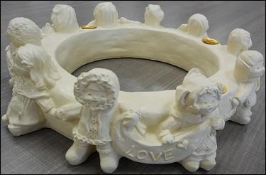 9" Children of the World Advent Wreath