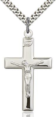 Crucifix Polished & Chain