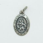 SS St Christopher Medal 12mm