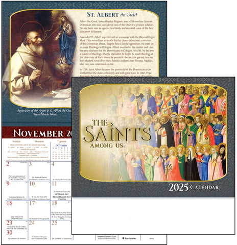 2025 THE SAINTS AMONG US CALENDAR