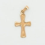 10K Gold Rounded Cross