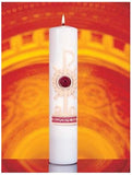 CHRIST CANDLE 14" X 3" HOLY TRINITY