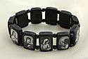 Black and White Multi-Saint Bracelet