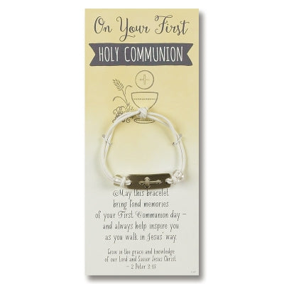 First Communion Bracelet White