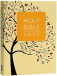BIBLE NRSV Catholic PAPERBACK Cream TREE FALL LEAVES