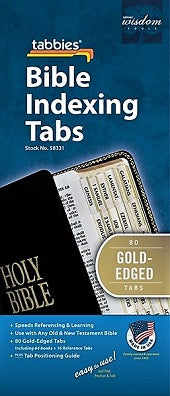 BIBLE Tabbies GOLD Edged 80
