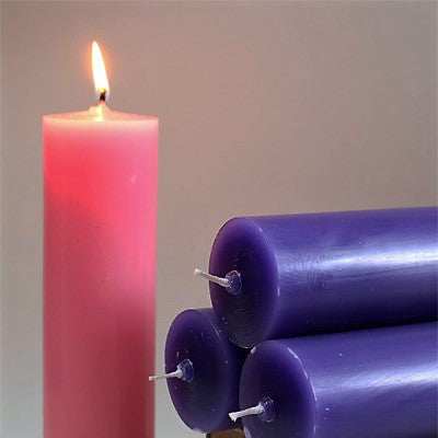 ADVENT CANDLE SET (12" x 1-1/2") Tenex Candles