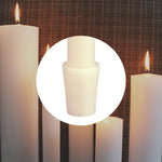 VEGETABLE WAX #1511 (15'' x 1-1/8'') Self-Fitting End Candle