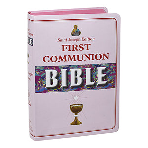 First Communion Bible Pink