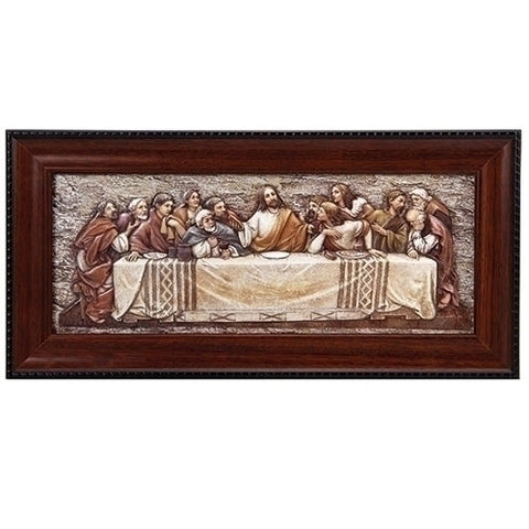 Last Supper Plaque with Frame