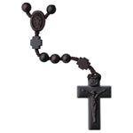 Jujube Wood Rosary w/Cross Our Father Beads