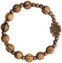 Wood Rosary Bracelet