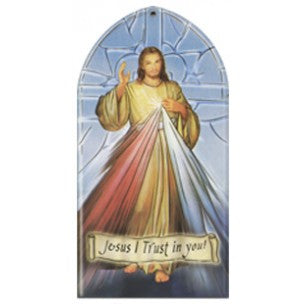 Divine Mercy Plaque English
