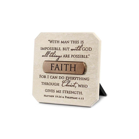 FAITH Desk Plaque
