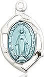 Miraculous Medal Leaf Style