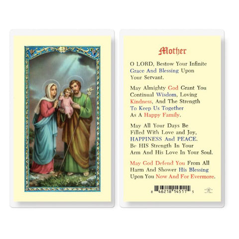 Mothers Prayer Holy Card