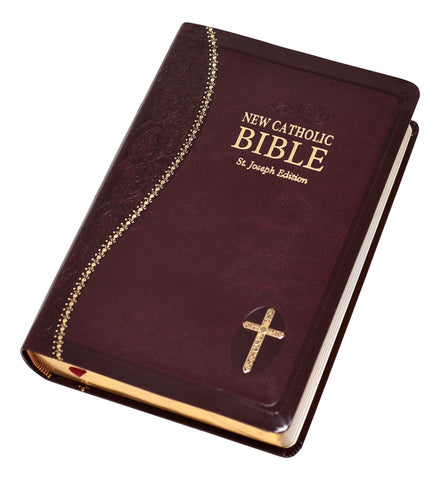 New Catholic Bible Burgundy