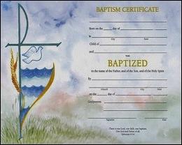 Baptism Watercolor