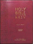 BIBLE NRSV Catholic - Large Print IMITATION LEATHER Burgundy