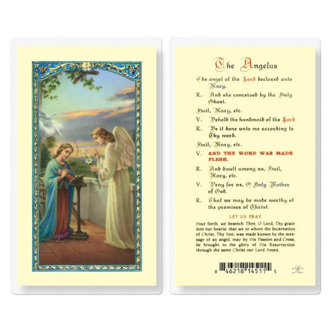 The Angelus Holy Card